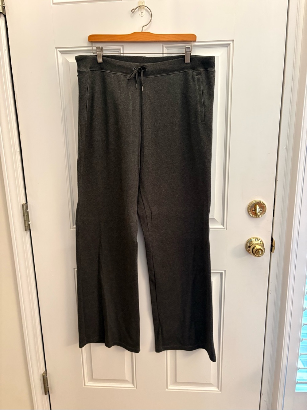 LAUREN Ralph Lauren Women’s Charcoal Drawstring Knit Joggers